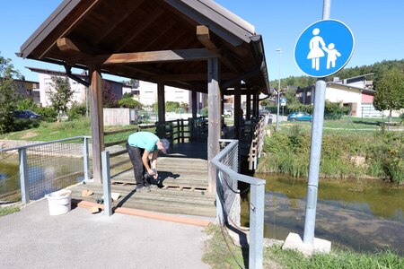 Obnova pokritega mostu čez Cerkniščico 04 Foto Ljubo Vukelič